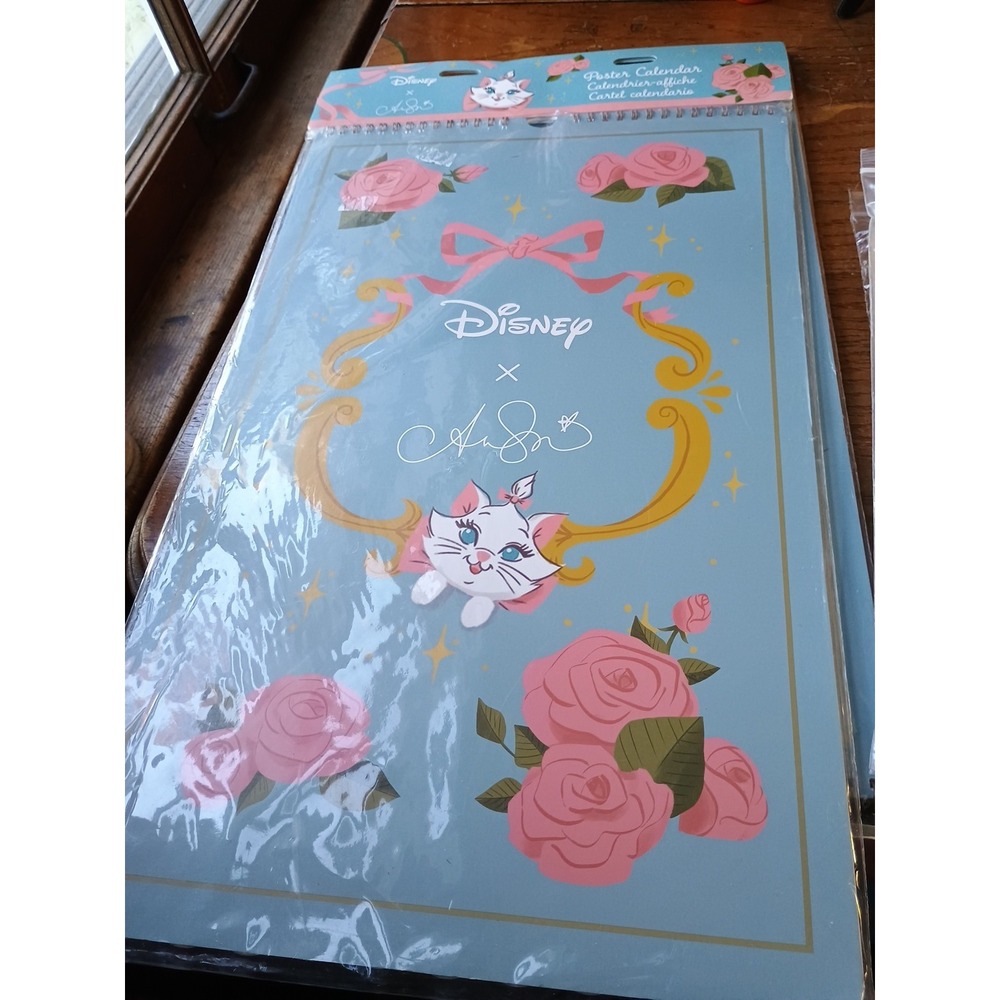 NEW Disney Parks 2023 Ann Shen Art‎ Poster Calendar 11"x14" Aristocats Princess